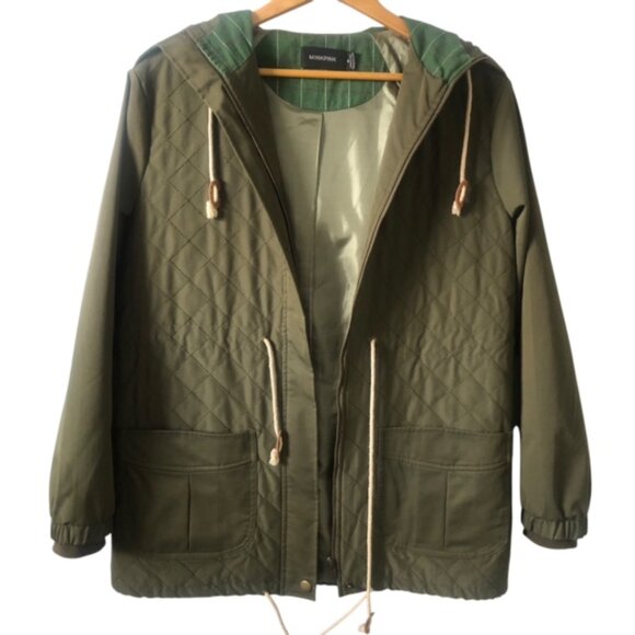 Minkpink Military Jacket Green Size M – Stylish Casual Coat - Picture 1 of 11